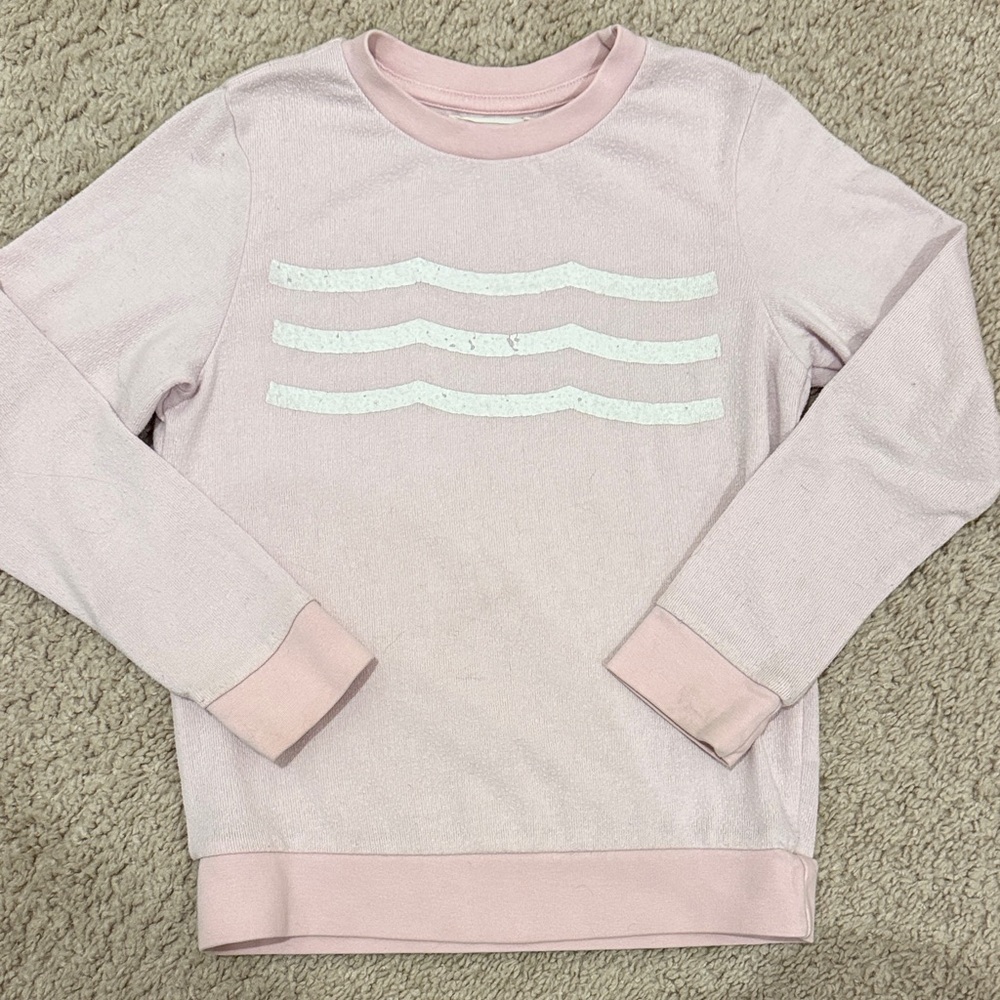 Sol Angeles Pink Sweatshirt with White Wave
